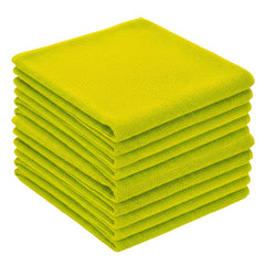 Zvizzer - Microfiber Cloth gelb - Poliertuch gelb 40x40cm 300GSM 10er Pack