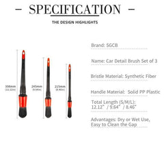 SGCB - Microfiber Polyester Detail Brush Pro - Pinsel Größe S/8_5