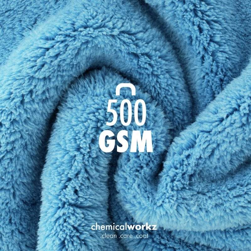ChemicalWorkz - Edgeless Soft Touch Premium Towel blue - Poliertuch blau 40x40cm 500GSM_4