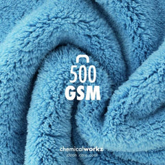 ChemicalWorkz - Edgeless Soft Touch Premium Towel blue - Poliertuch blau 40x40cm 500GSM_4
