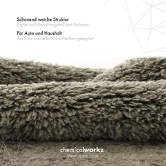 ChemicalWorkz - Edgeless Soft Touch Premium Towel grey - Poliertuch grau 40x40cm 600GSM_3