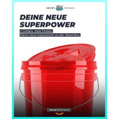 ChemicalWorkz - Performance Buckets clear red 3,5GAL - Wascheimer rot 13L_5
