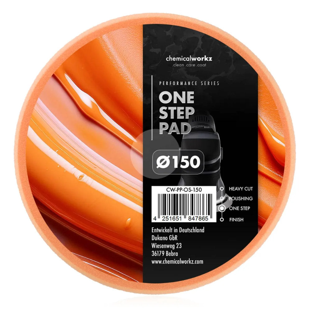 ChemicalWorkz - One Step Performance Pad - Polierschwamm 150mm orange