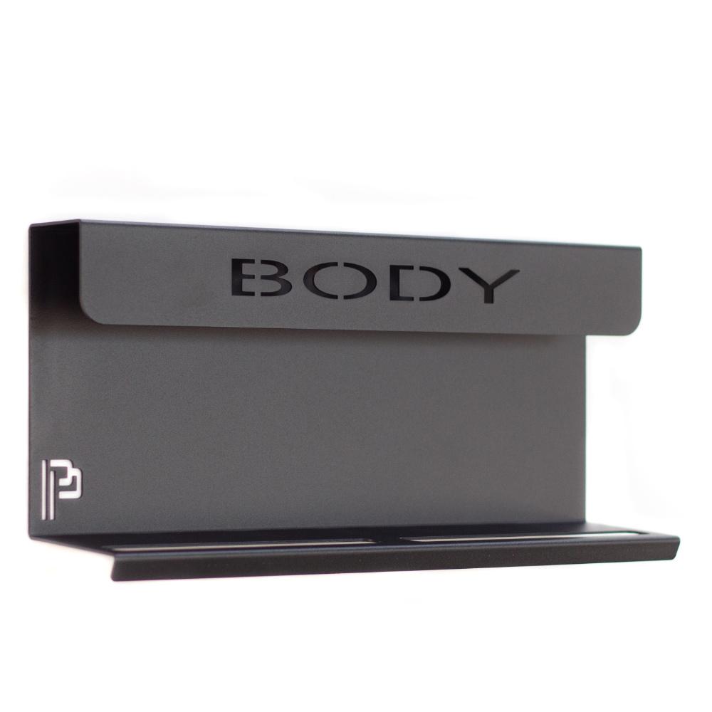 Poka Premium - Wandhalterung für Pinsel & Flaschen - 40cm - Aufschrift BODY_2